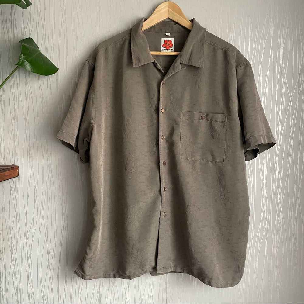 Banana Split USA Men’s Vintage Brown Button Down Shirt Size XL